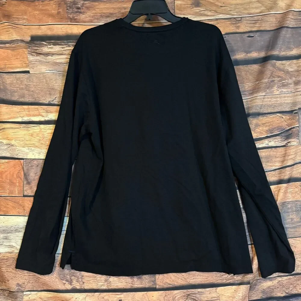 Tommy Bahama Men's Black XL Long Sleeve T-Shirt Pima Cotton Modal Crew Neck
